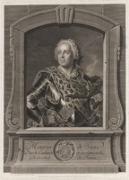 KG 13430
<br/>
Portret van Maurice de Saxe
<br/>
<em>Wille, Johann Georg (1715-1808)</em>